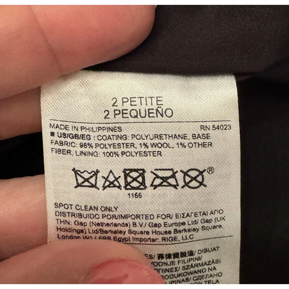 BANANA‎ REPUBLIC Vegan Faux Leather Skirt size 2P